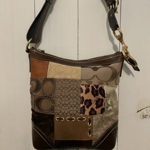 Coach Patchwork Medium Duffel Shoulder/ style# F12840.